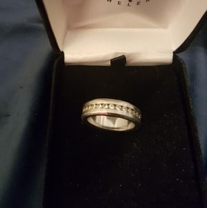 Sterling Silver Mens Wedding Band